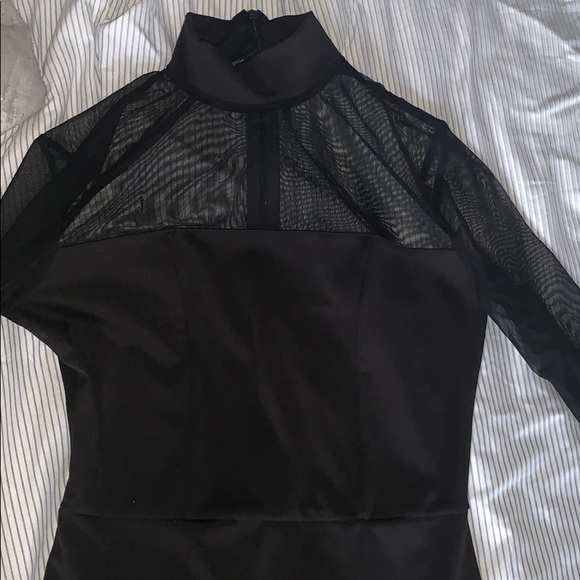 mesh all black dress - Picture 1 of 3